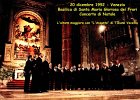 20 dicembre 1992 - Concerto di Natale nella Basilica di Santa Maria Gloriosa dei Frari